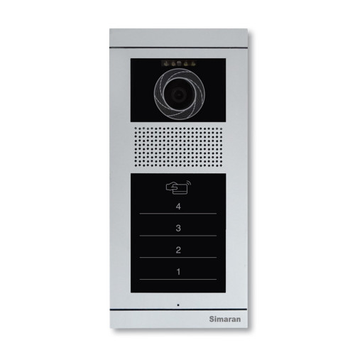 پنل تصویری چهار واحدی Touch key کارتخوان سیماران مدل فرداد